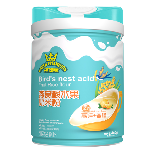  環(huán)球冠燕窩酸水果奶米粉 高鋅+香橙