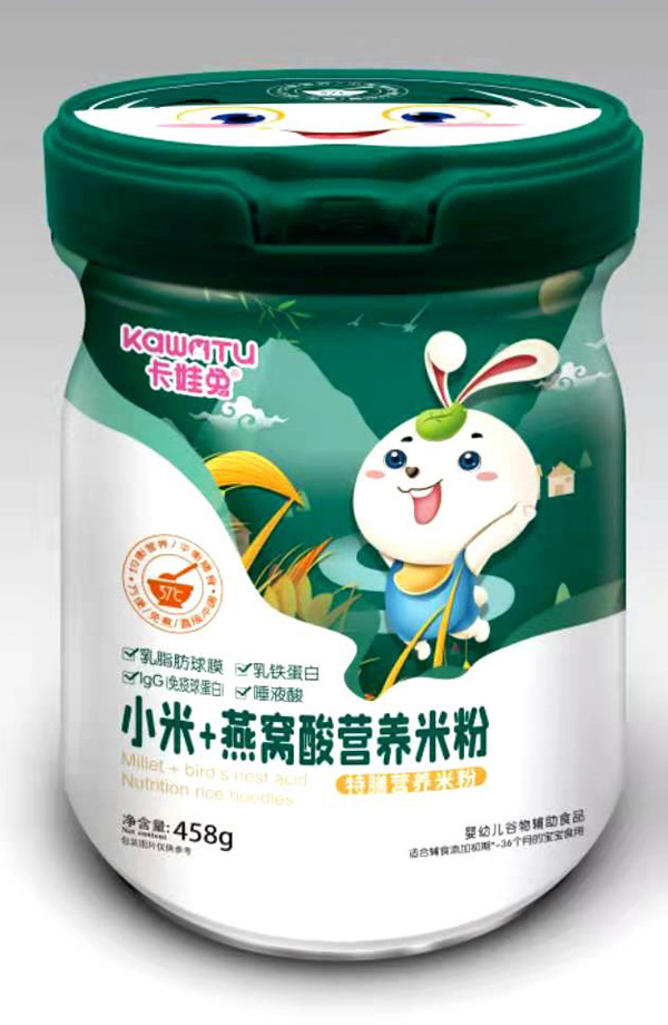 卡娃兔小米+燕窩酸特膳營養(yǎng)米粉