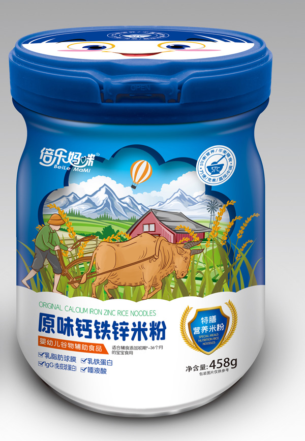  倍樂(lè)媽咪原味鈣鐵鋅特膳營(yíng)養(yǎng)米粉