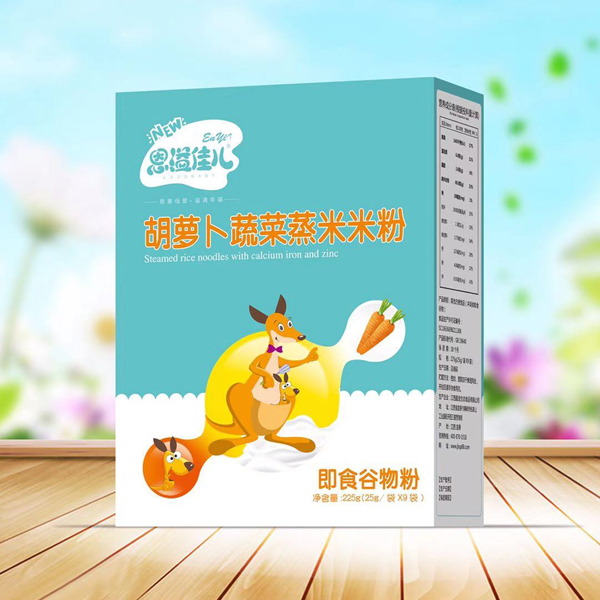  恩溢佳兒胡蘿卜蔬菜蒸米米粉 盒裝