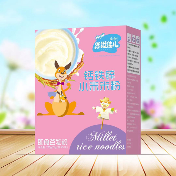  恩溢佳兒鈣鐵鋅小米米粉 盒裝