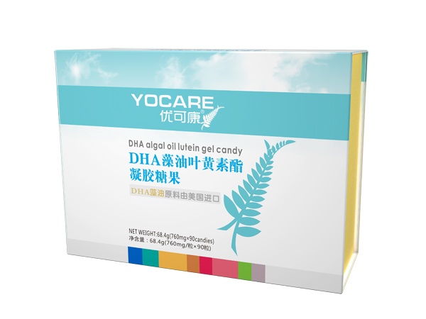  優(yōu)可康DHA藻油葉黃素酯凝膠糖果 禮盒裝
