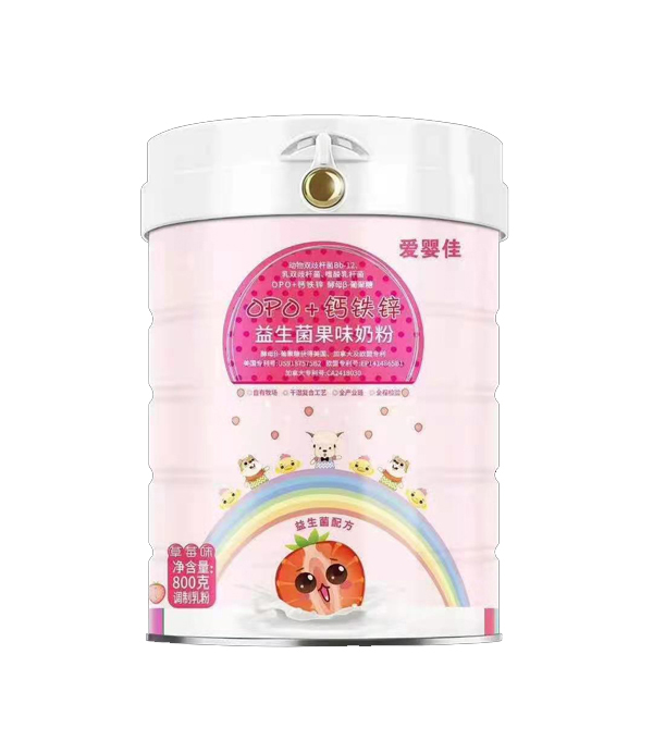 愛(ài)嬰佳OPO+鈣鐵鋅益生菌果味奶粉 草莓味.jpg