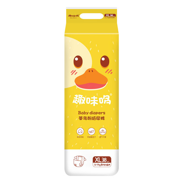 趣味哆茶多酚紙尿褲XL38