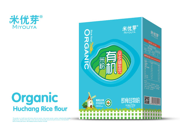 米优芽有机米粉—DHA益生元配方盒装