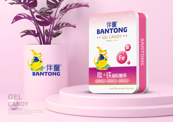   伴童肽+鐵凝膠糖果