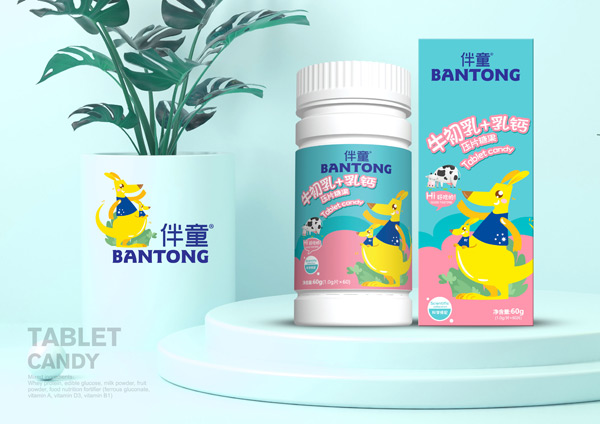  伴童牛初乳+乳鈣壓片糖果