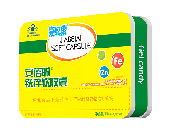  嘉唄噯凝膠糖果鐵鋅軟膠囊