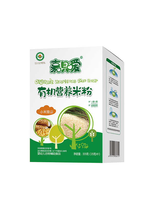 嘉唄噯有機(jī)米粉盒裝 小米淮山
