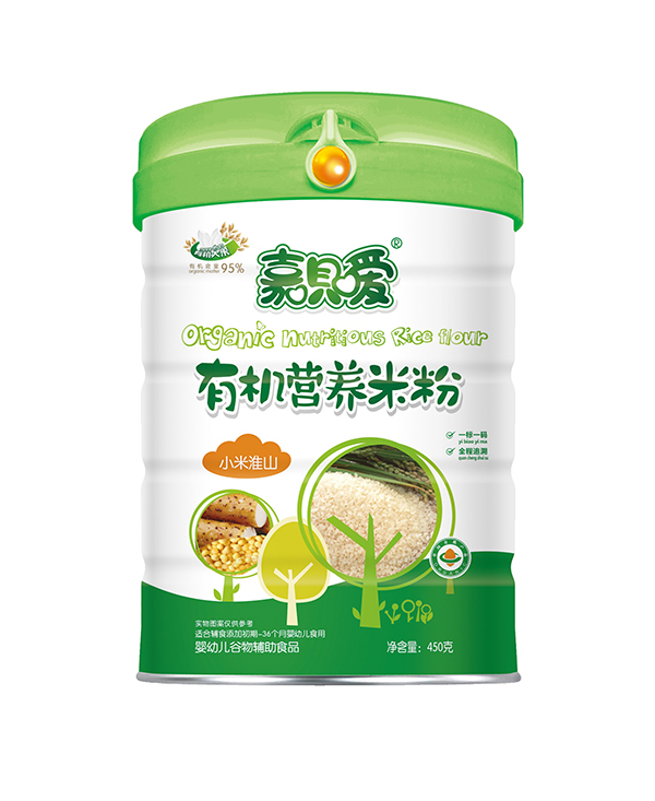  嘉唄噯有機(jī)營養(yǎng)米粉聽裝 小米淮山