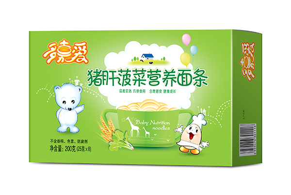  多嘉愛豬肝菠菜營養(yǎng)面條