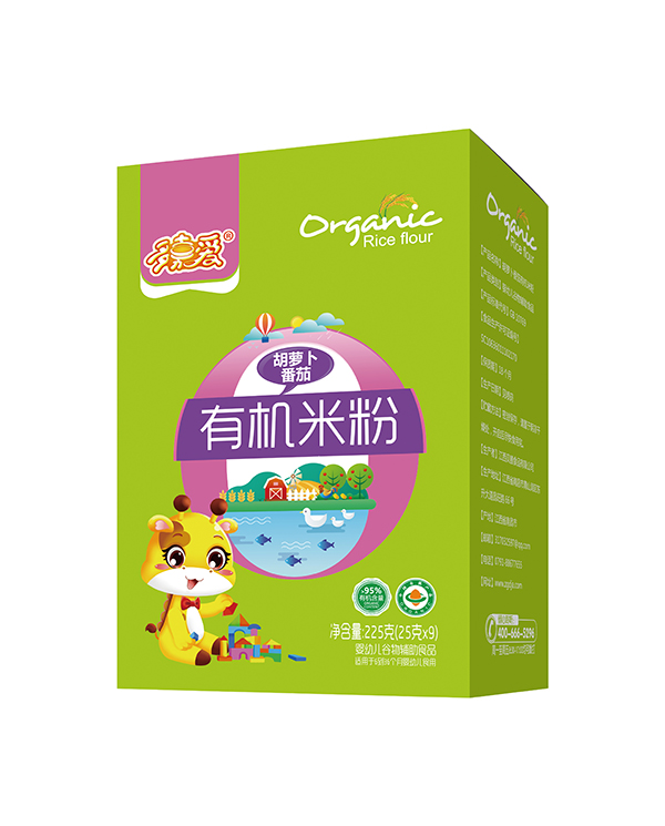  多嘉愛有機(jī)米粉盒裝 胡蘿卜番茄