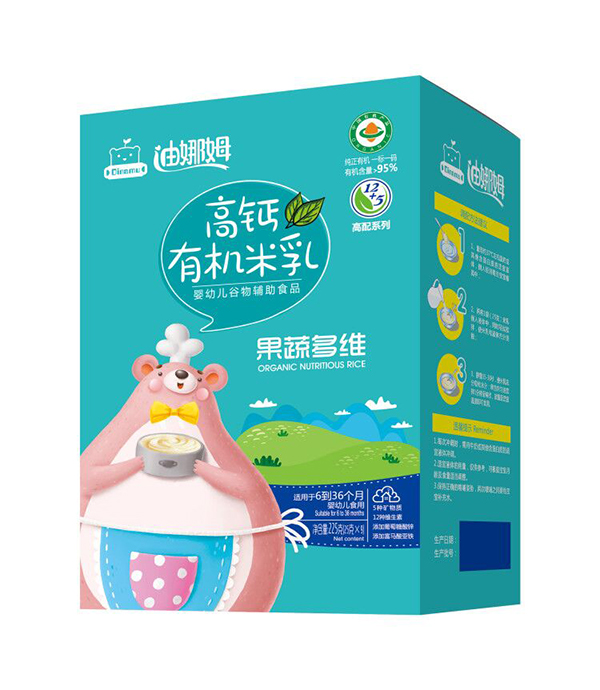 迪娜姆高鈣有機米乳盒裝 果蔬多維