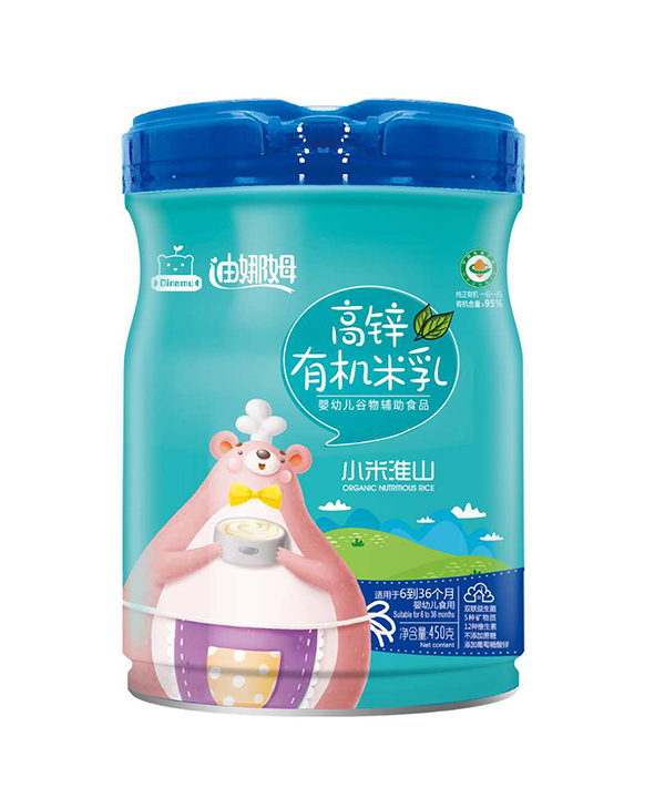  迪娜姆高鋅有機米乳 小米淮山