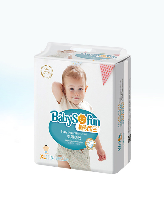 趣奇宝宝柔薄畅吸婴儿纸尿裤小包XL24片.jpg