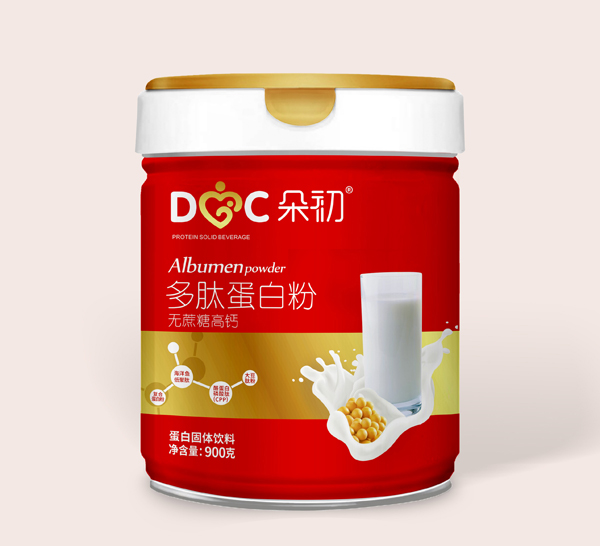  朵初無(wú)蔗糖高鈣多肽蛋白粉
