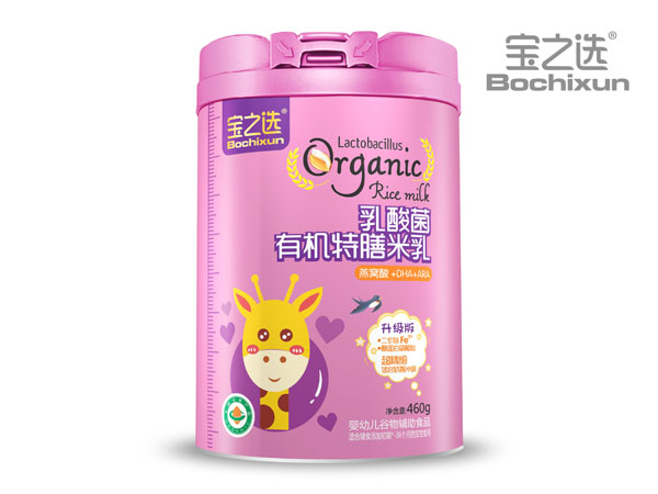 寶之選乳酸菌有機特膳米乳 燕窩酸+DHA+ARA