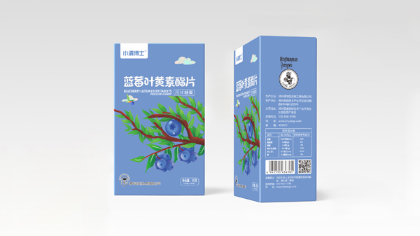  小清博士藍(lán)莓葉黃素脂壓片糖果