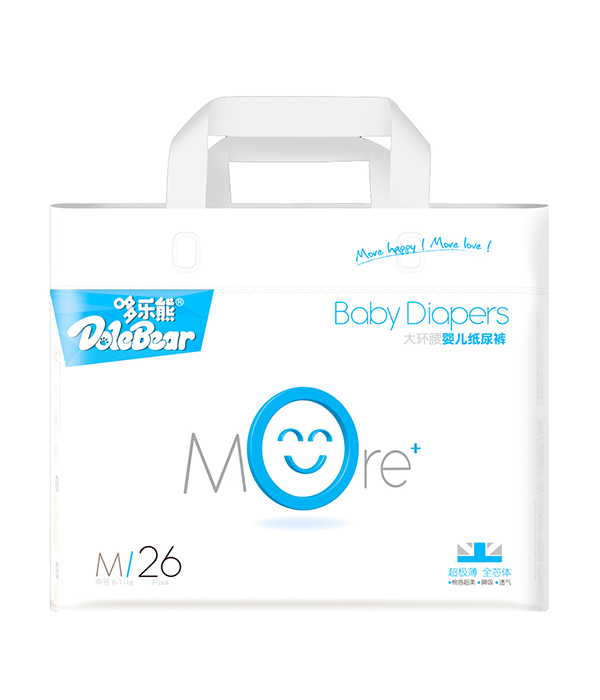  哆樂熊More系列大環(huán)腰嬰兒紙尿褲M26