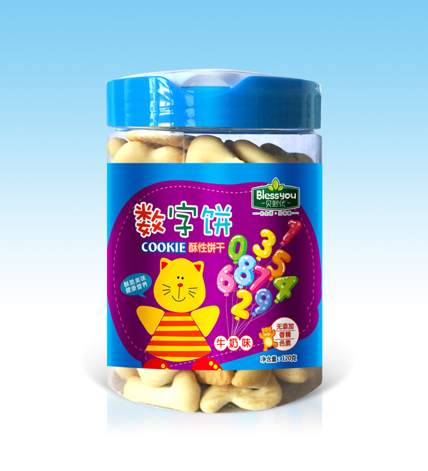  貝熙優(yōu)蛋奶數(shù)字餅 牛奶味