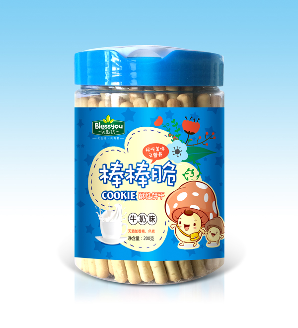  貝熙優(yōu)牛奶味棒棒脆