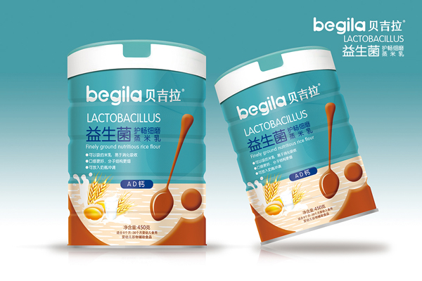  貝吉拉益生菌護(hù)暢細(xì)磨蒸米乳 AD鈣 聽裝