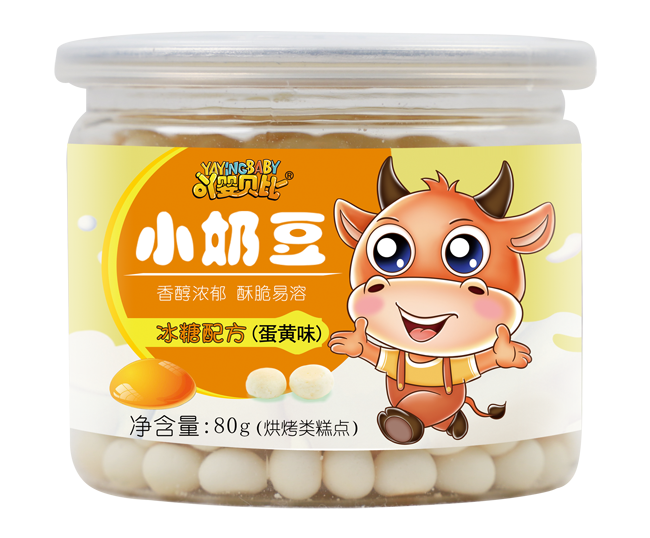  吖嬰貝比冰糖小奶豆蛋黃味
