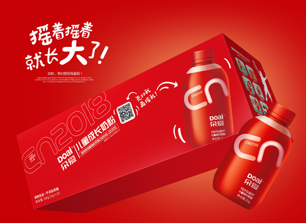  朵愛搖搖瓶益生菌兒童奶粉3