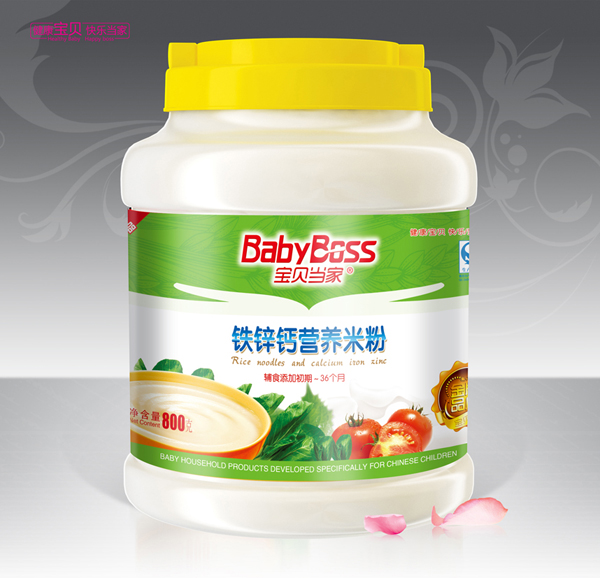  寶貝當(dāng)家鈣鐵鋅營(yíng)養(yǎng)米粉 800g桶裝