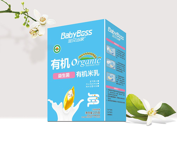  寶貝當(dāng)家有機(jī)米乳盒裝225克（益生菌）