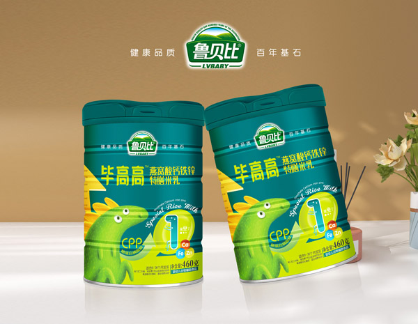   魯貝比畢高高燕窩酸鈣鐵鋅特膳米乳 罐裝