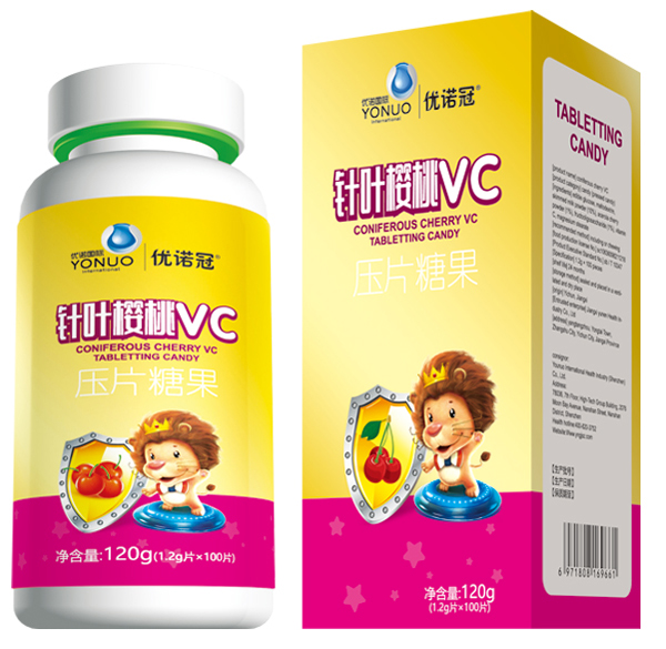  優(yōu)諾冠針葉櫻桃VC壓片糖果