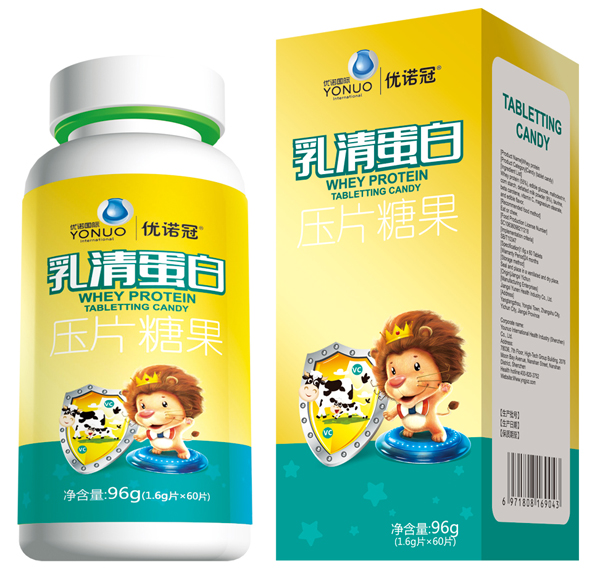  優(yōu)諾冠乳清蛋白壓片糖果