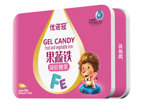 優(yōu)諾冠果蔬鐵凝膠糖果