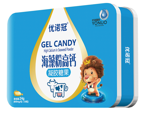  優(yōu)諾冠海藻粉高鈣凝膠糖果