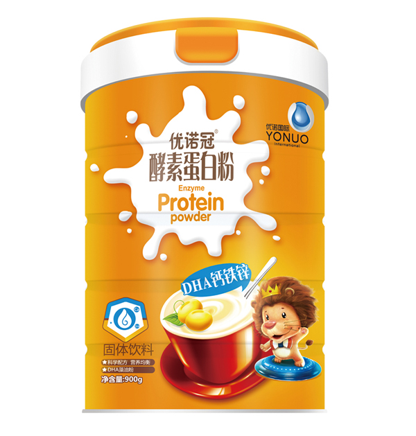 優(yōu)諾冠DHA鈣鐵鋅酵素蛋白粉
