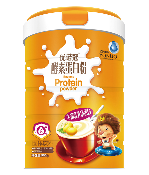  優(yōu)諾冠牛初乳乳清蛋白酵素蛋白粉