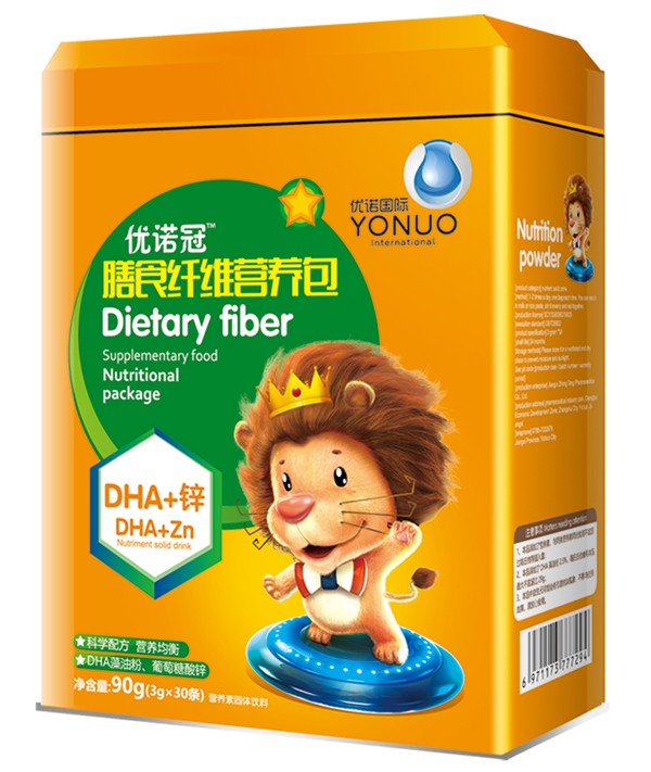 優(yōu)諾冠膳食纖維營養(yǎng)包 DHA+鋅