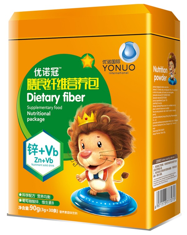  優(yōu)諾冠膳食纖維營養(yǎng)包 鋅+Vb