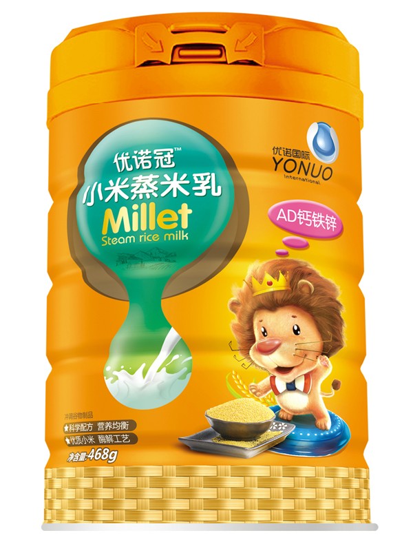 優(yōu)諾冠小米蒸米乳 AD鈣鐵鋅  聽裝