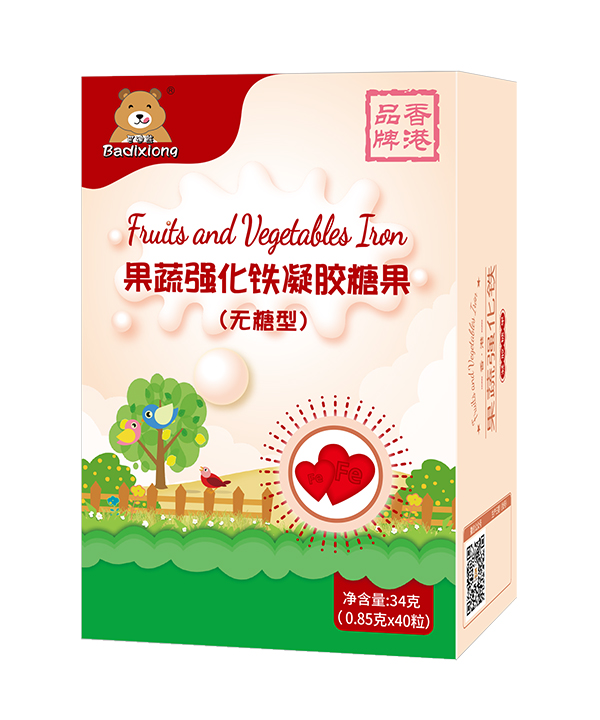   巴迪熊果蔬強(qiáng)化鐵凝膠糖果