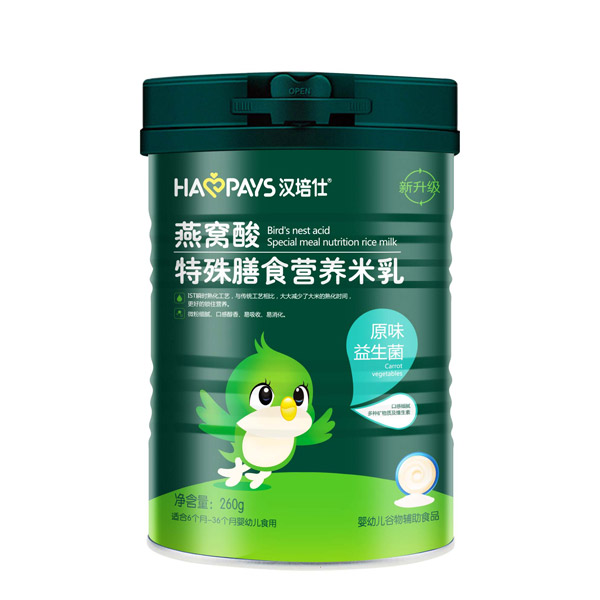  漢培仕燕窩酸特殊膳食營養(yǎng)米乳-原味益生菌