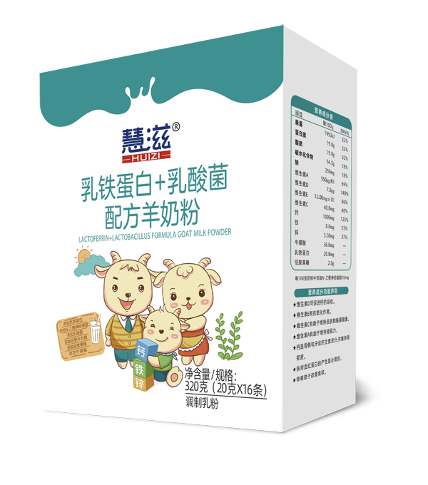   慧滋乳鐵蛋白+乳酸菌配方羊奶粉 320g
