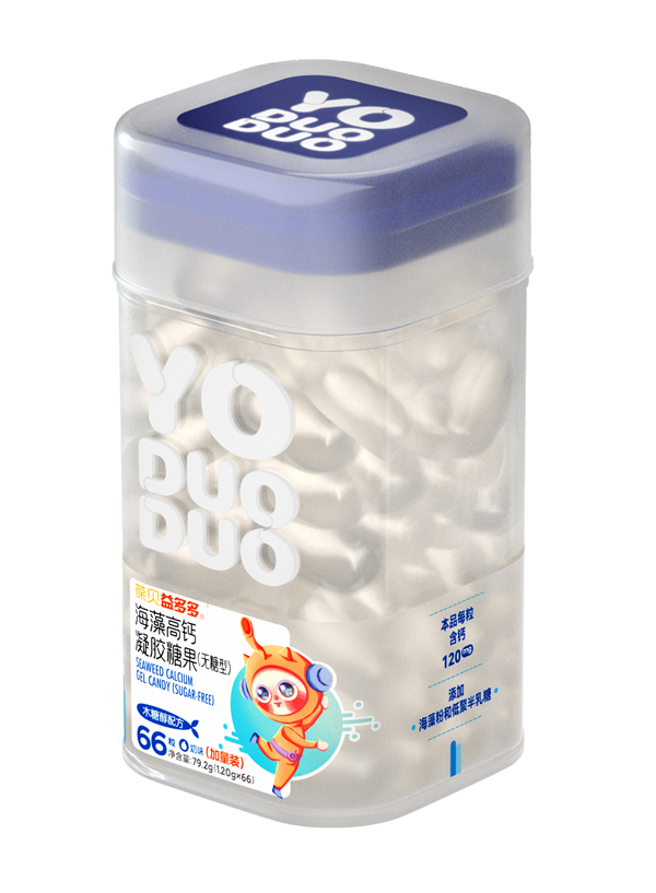    YODUODUO葆貝益多多海藻高鈣凝膠糖果（無糖型）