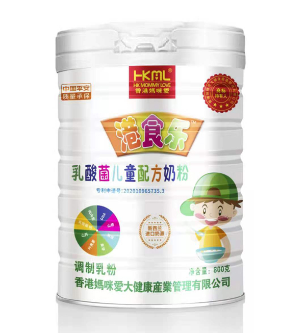香港妈咪爱港食乐乳酸菌儿童奶粉 中国平安承保放心选择
