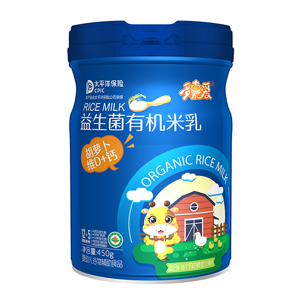   多嘉爱益生菌有机米乳 胡萝卜维D+钙