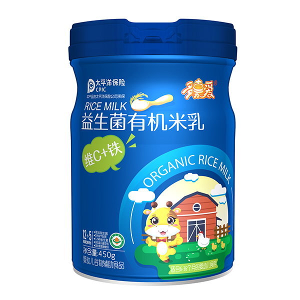   多嘉愛益生菌有機(jī)米乳 維C+鐵
