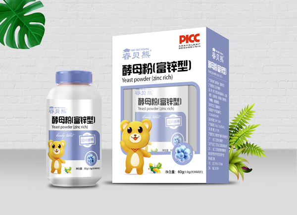  睿貝熊酵母粉（富鋅型）壓片糖果