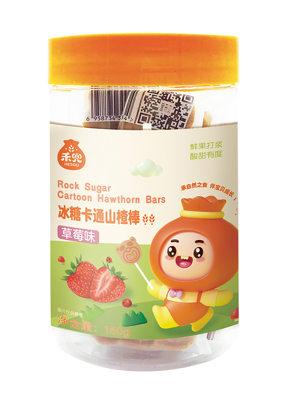 禾兜冰糖卡通山楂棒（草莓味）