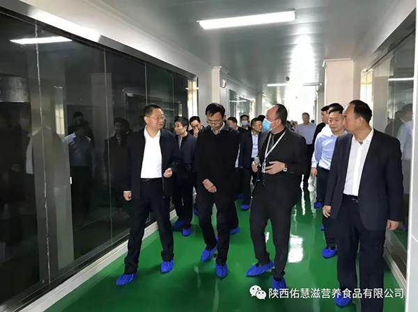 热烈欢迎邳州市党政领导莅临陕西佑慧滋营养食品指导工作-企业报道|火爆孕婴童招商网